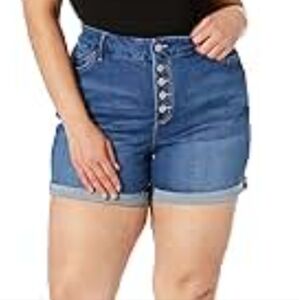 NWT A.N.A High Rise Midi Short  24W
